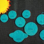 Felt planets pieces, 3-8cm, Set of 9 pcs - Image 5