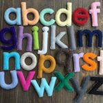 Handmade Wool Felt Alphabet Set, Educational Learning Toy