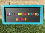 Kids Chalkboard, MAGNETIC Kids Chalkboards 12"x24", Framed magnetic Chalkboard, Wood Chalkboard, kids learning toy