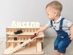 Montessori toys for Baby Gift Wooden puzzle play house car garage storage Wooden toddler educational learning toys Waldorf toddler Kids - Image 2