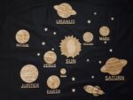 Large Wooden Solar System Wall Decor, Space Nursery Art, Montessori Learning Toy, Kids Room Wall Art, Planet Stickers, Future Astronaut Gift - Image 6