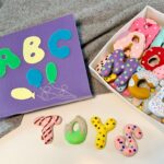 Felt Alphabet Donuts, Handmade Educational Toy with Box - Image 3