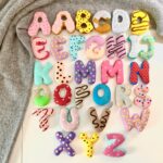 Felt Alphabet Donuts, Handmade Educational Toy with Box - Image 4