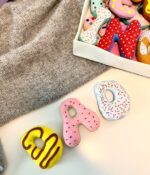 Felt Alphabet Donuts, Handmade Educational Toy with Box - Image 5