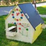 LiL HOUSE® Montessori wooden playhouse; L size; Indoor playhouse; Outdoor playhouse; Educational toy; Activity house; Kids room decor; Eco