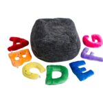 Alphapals Rainbow Set- Plush Large Alphabet in a Structured Bean Bag Chair, Learn letters, colors, reading, Great Gift - Image 2