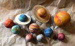 XL Wooden Solar System Set | Labeled Wood Montessori Handpainted Toys Names Wooden Waldorf, Study, Planets Space Galaxy - Image 5