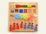 Montessori Sensory Wall Board for Toddlers, Wooden Busy Board, Wall Mounted Activity Panel, Fine Motor Toy - Image 2