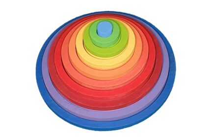 Montessori Concentric Circle Toy – 19 pcs | Imaginative Open-Ended Play for Toddlers