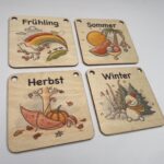 Permanent calendar for children made of wood according to Montessori and Waldorf for home or kindergarten - Image 5