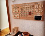 Permanent calendar for children made of wood according to Montessori and Waldorf for home or kindergarten