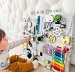 Handmade Wooden Sensory Fidget Board: Montessori Learning Toy
