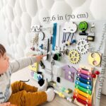 Handmade Wooden Sensory Fidget Board: Montessori Learning Toy