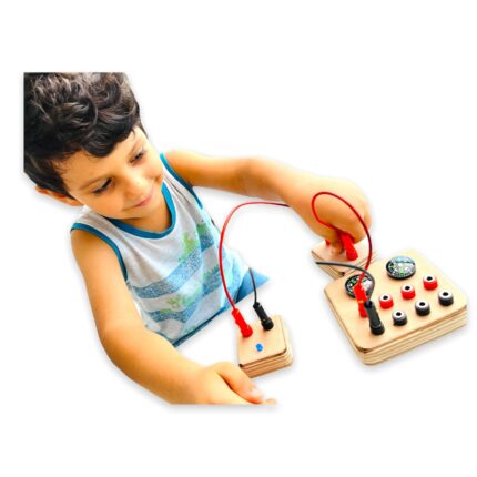 Handmade Wooden Circuit Board Toy: STEM Educational Activity for Kids