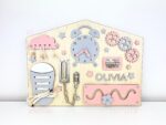 Personalized Montessori Busy Board: Toddler Sensory Learning Toy - Image 3