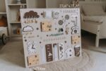 Personalized Montessori Busy Board: Toddler Sensory Learning Toy - Image 6