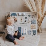 Personalized Montessori Busy Board: Toddler Sensory Learning Toy