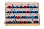 Movable Alphabet. English. Small letters. Montessori method of education