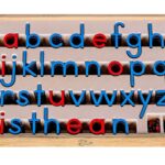 Movable Alphabet. English. Small letters. Montessori method of education