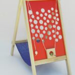 Small chalkboard murmur with removable plate hole