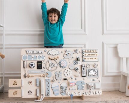Massive Montessori Busy Board for Toddlers: Custom Activity Board