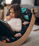 2in1 Set: Montessori Arch with Cotton Cushion, Baby Gift Climbing Arch Pillow, Arch Rocker, Climbing Arch Cushion - Image 3