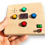 Handmade Wooden Simon Game | Montessori Memory Toy, Natural Wood Sensory Game