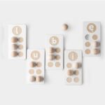 Braille wooden alphabet for blind children, inclusive preschool toy, Montessori tool for learning Braille, equipment for special schools