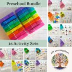 Preschool Activity Bundle- 16 task box learning activities and carrying case- Homeschool, Pre K, Special Education, Teacher Resource