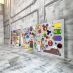 Extra Large Busy Board for Toddler Sensory Wall - Educational Toy for Occupational Therapy - Unique Montessori Gift for Baby Girl Boy