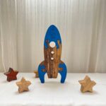 Interactive Wooden Spaceship Puzzle - Handcrafted Spacecraft Toy, Educational Play for Kids, Unique Astronaut Gift, Stellar Room Decor