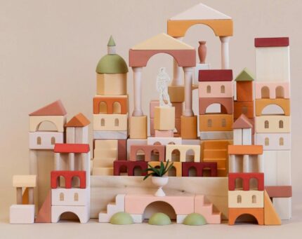 Sensory Toys, Building Blocks Set "Italy. Acient City", Wooden Toys, Montessori Toys, Educational Toys, Pretend Play, Waldorf Toys