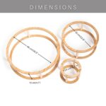 Wooden Montessori Toy Rings, Stackable Wood Circles, Educational Toys for Child Development, Toddler Games, Fine Motor Skills - Image 3