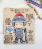 Bible Set of 5 Puzzles/ Christian gift for kids/ Montessori toys/ Wooden Bible puzzles/ educational puzzles/ Bible learning tools - Image 2