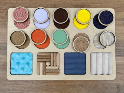 Montessori Sensory Texture Board: Tactile Learning Toy for Toddlers