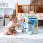 Customizable Foldable Activity House for Kids - 45x32 cm 6-Sided Learning Center | Educational Playhouse with Interactive Features
