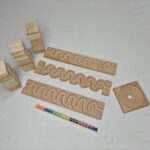 Beech Wood Marble Run Track: Montessori STEM Toy Gift