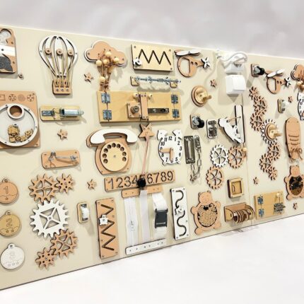 Montessori Busy Board: Sensory Learning Toy, Toddler Development