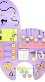 Wooden Busy Board for Kids - Educational Sensory Toy for Toddlers, Designed to Enhance Fine Motor Skills, Hand-Eye Coordination. - Image 5