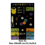 Large Busy Board Wall Panel - Interactive Smart Activity Panel for Kids, Montessori Learning Toy for Toddlers, Educational Sensory Board. - Image 3