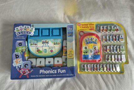 Alphablocks letter tiles phonics Gift Set Autistic ADHD SEN kindergarten early years