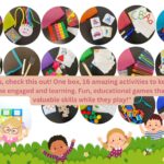 Montessori Activity Box: 16 Learning Sets with Carrying Case