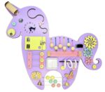 Wooden Busy Board for Kids - Educational Sensory Toy for Toddlers, Designed to Enhance Fine Motor Skills, Hand-Eye Coordination. - Image 4