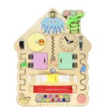 Personalized Name Puzzle & Custom Busy Board - Unique Baby Gift for Newborn Boys, 1st Birthday, Easter Toddler Activity Toy, Safe Non-Toxic - Image 4