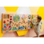 Large busy board Wall toy Sea activity panel Sensory wall for waiting room Kids design for medical facility, public calming corner