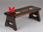 Personalized Kids Stool: Solid Wood Step Stool, Learning Toy - Image 3
