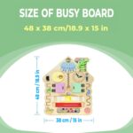 Personalized Name Puzzle & Custom Busy Board - Unique Baby Gift for Newborn Boys, 1st Birthday, Easter Toddler Activity Toy, Safe Non-Toxic - Image 3