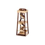 AmishToyBox.com Pyramid Marble Tower Run Wooden Toy - 39" High - Pack of Marbles Included