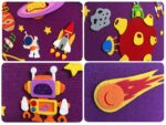 Space Solar System Wall Felt Board, Educational Montessori Activity, 104 felt Toy Set, for a child, boy, age 2-8 years, Early learning decor - Image 5