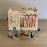 Personalized LED Montessori Busy Board - Sensory Activity Toy